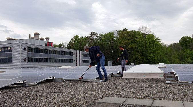 Watung der Photovoltaikanlage